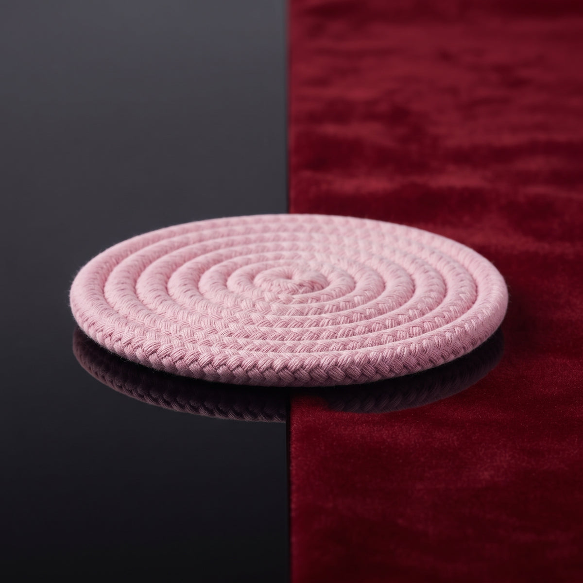 Handmade-Style Woven Cup Coasters